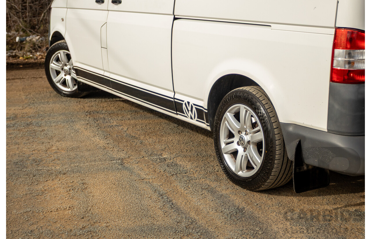 12/2011 Volkswagen Transporter TDI400 LWB Low 4Motion (AWD) T5 MY12 Van White Turbo Diesel 2.0L - Campervan
