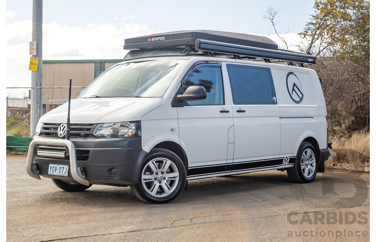 12/2011 Volkswagen Transporter TDI400 LWB Low 4Motion (AWD) T5 MY12 Van White Turbo Diesel 2.0L - Campervan