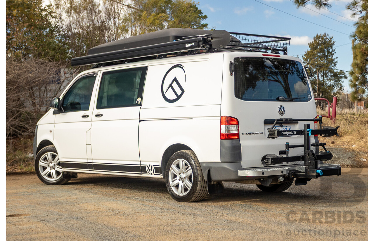 12/2011 Volkswagen Transporter TDI400 LWB Low 4Motion (AWD) T5 MY12 Van White Turbo Diesel 2.0L - Campervan