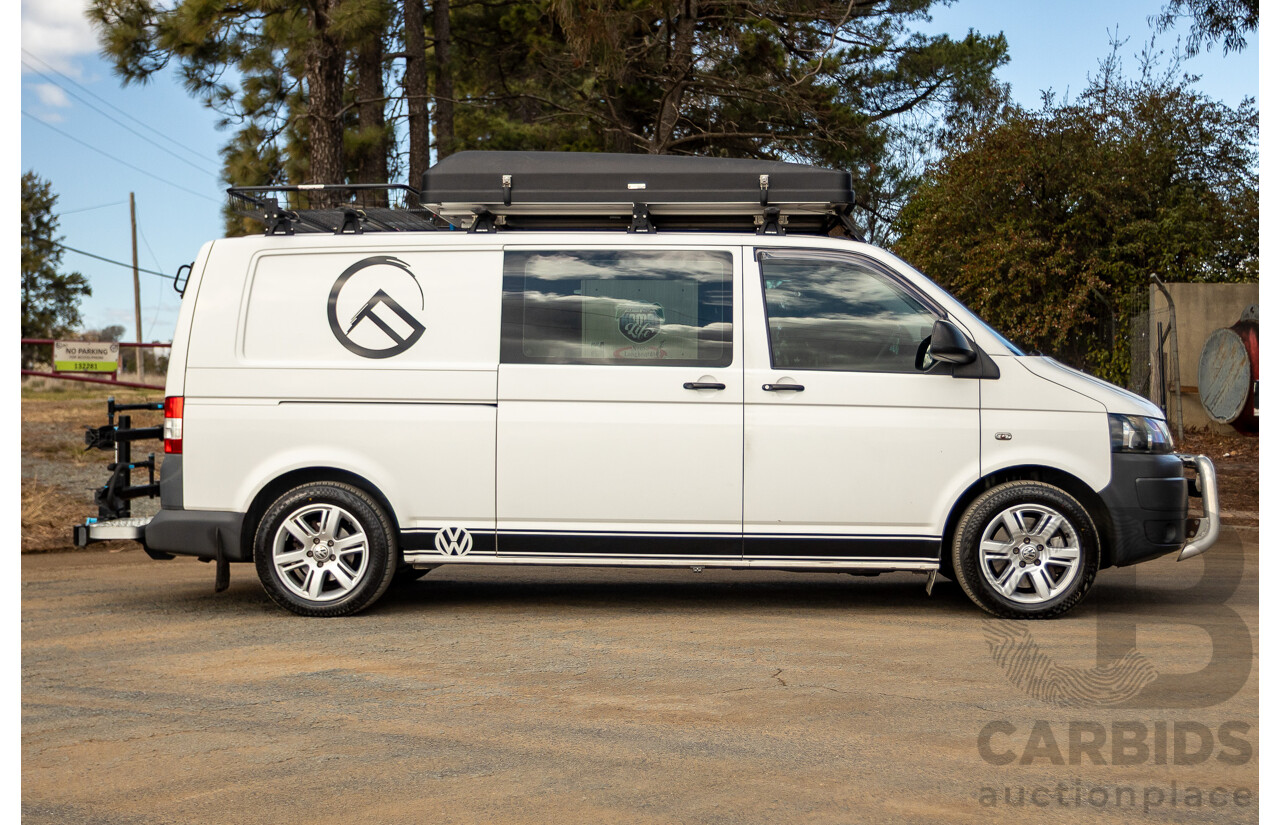 12/2011 Volkswagen Transporter TDI400 LWB Low 4Motion (AWD) T5 MY12 Van White Turbo Diesel 2.0L - Campervan