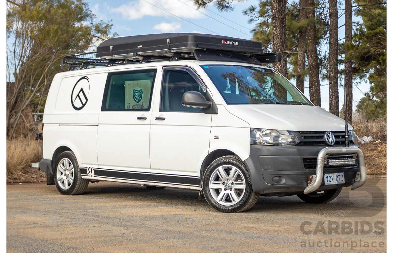 12/2011 Volkswagen Transporter TDI400 LWB Low 4Motion (AWD) T5 MY12 Van White Turbo Diesel 2.0L - Campervan