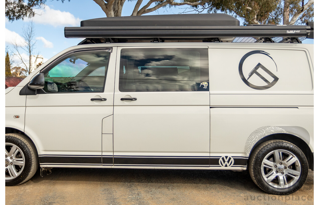 12/2011 Volkswagen Transporter TDI400 LWB Low 4Motion (AWD) T5 MY12 Van White Turbo Diesel 2.0L - Campervan