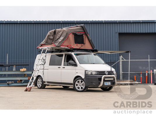 12/2011 Volkswagen Transporter TDI400 LWB Low 4Motion (AWD) T5 MY12 Van White Turbo Diesel 2.0L - Campervan
