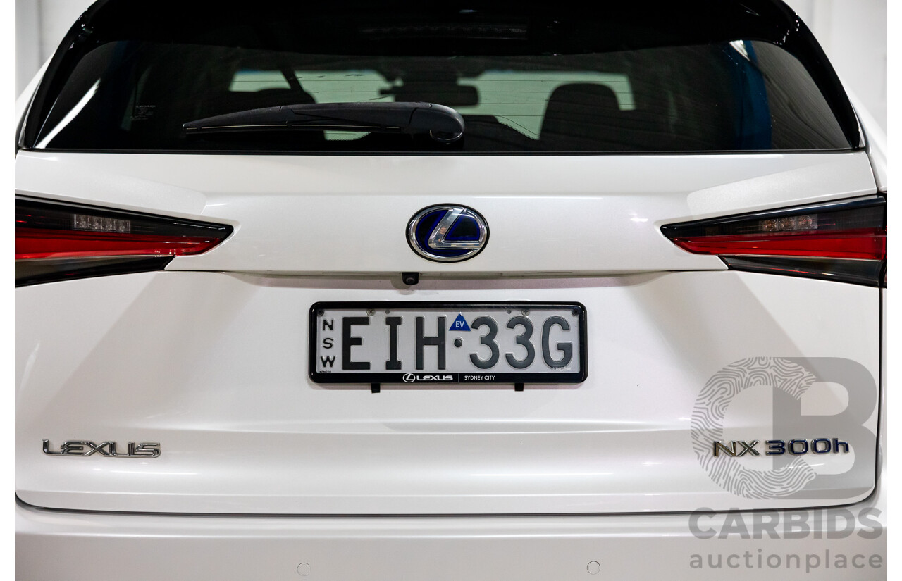 03/2018 Lexus NX300h Luxury Hybrid (FWD) AYZ10R MY17 Facelift 4d Wagon Sonic Quartz Metallic 2.5L - Hybrid