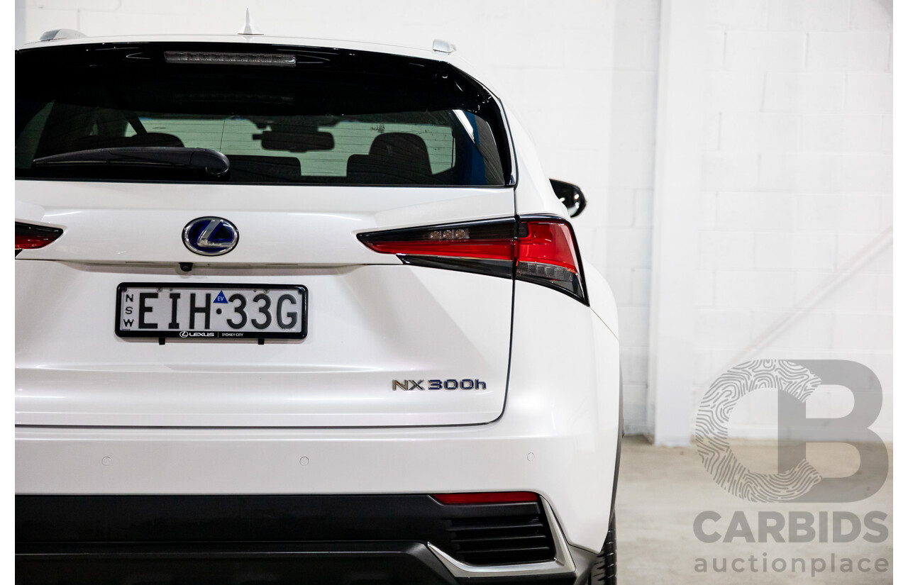 03/2018 Lexus NX300h Luxury Hybrid (FWD) AYZ10R MY17 Facelift 4d Wagon Sonic Quartz Metallic 2.5L - Hybrid