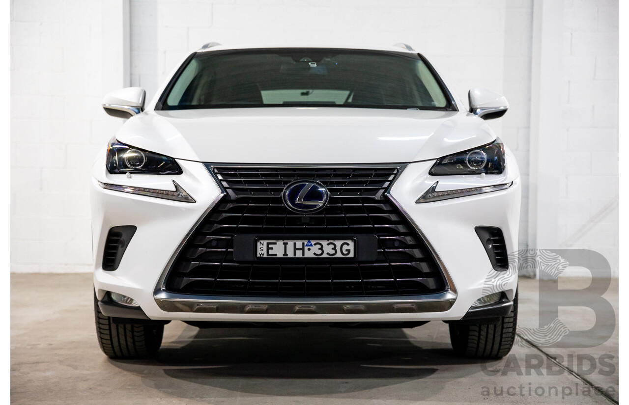 03/2018 Lexus NX300h Luxury Hybrid (FWD) AYZ10R MY17 Facelift 4d Wagon Sonic Quartz Metallic 2.5L - Hybrid