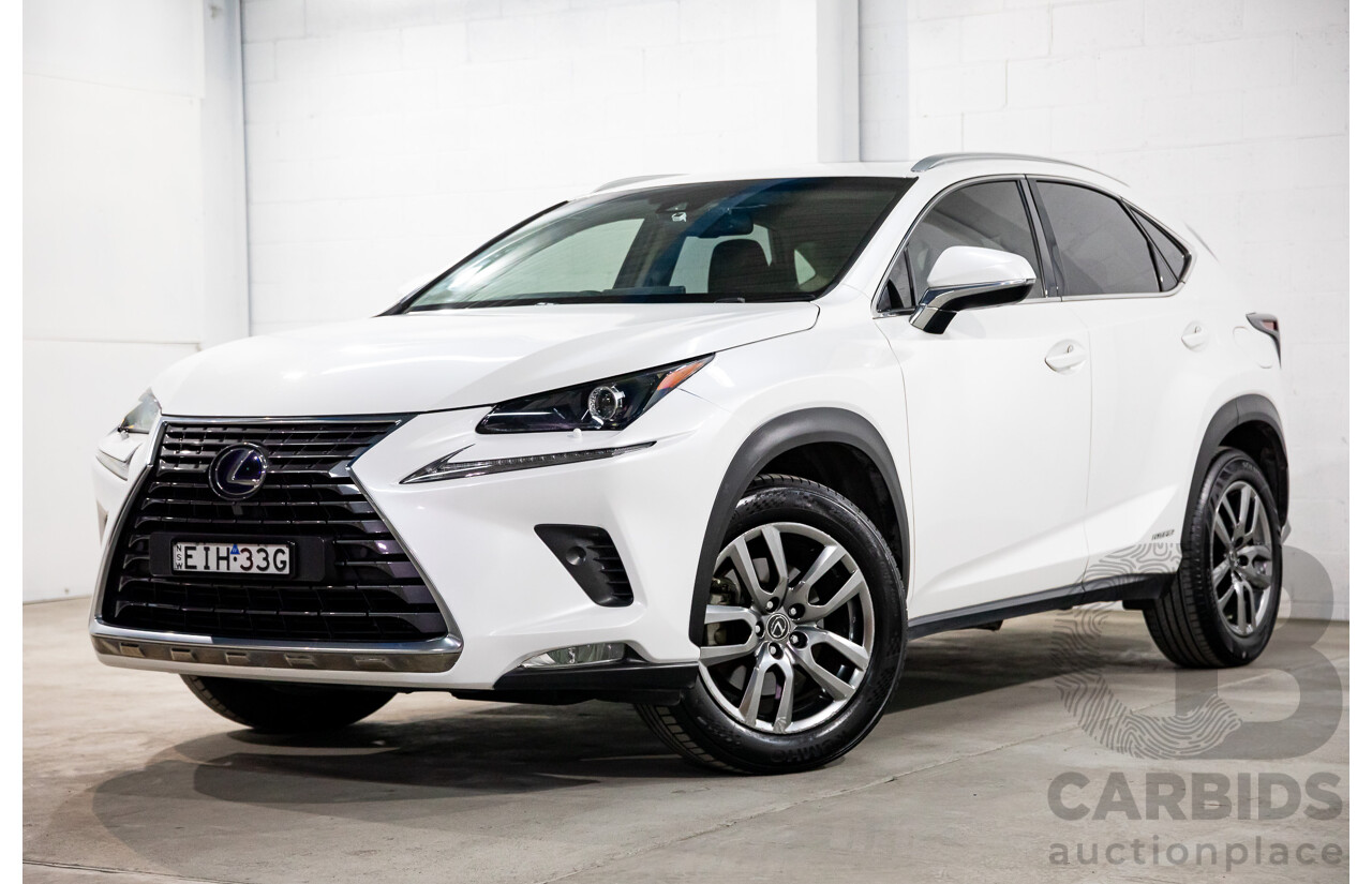03/2018 Lexus NX300h Luxury Hybrid (FWD) AYZ10R MY17 Facelift 4d Wagon Sonic Quartz Metallic 2.5L - Hybrid