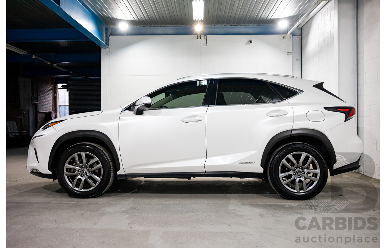 03/2018 Lexus NX300h Luxury Hybrid (FWD) AYZ10R MY17 Facelift 4d Wagon Sonic Quartz Metallic 2.5L - Hybrid