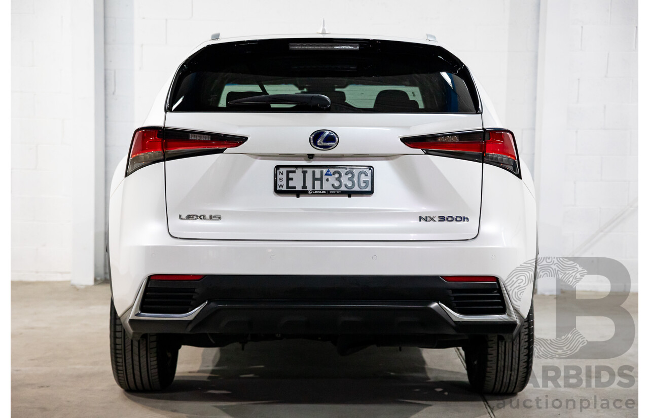 03/2018 Lexus NX300h Luxury Hybrid (FWD) AYZ10R MY17 Facelift 4d Wagon Sonic Quartz Metallic 2.5L - Hybrid