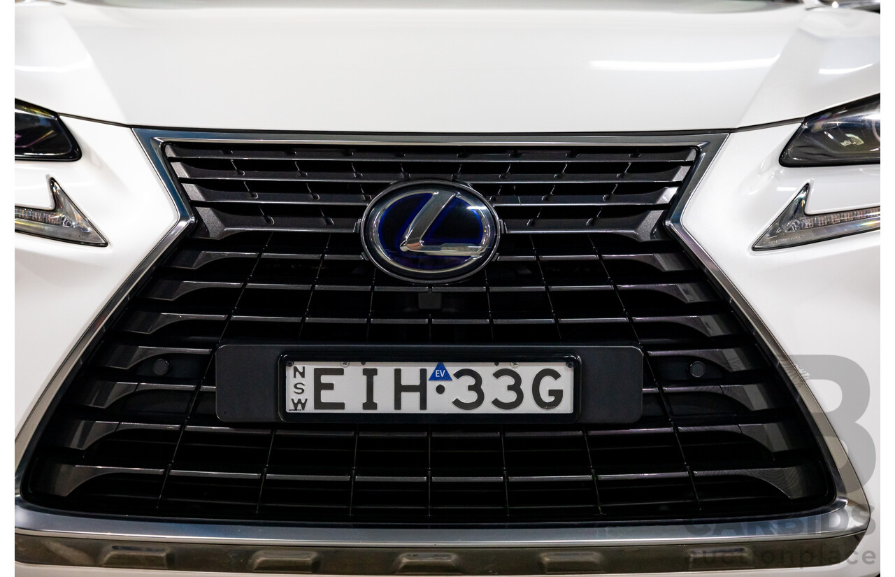 03/2018 Lexus NX300h Luxury Hybrid (FWD) AYZ10R MY17 Facelift 4d Wagon Sonic Quartz Metallic 2.5L - Hybrid
