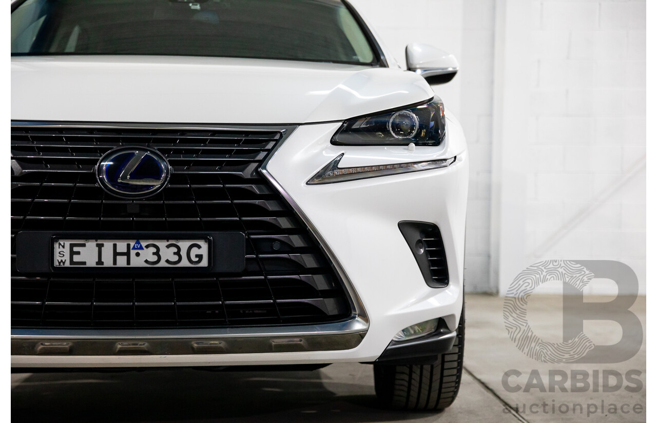 03/2018 Lexus NX300h Luxury Hybrid (FWD) AYZ10R MY17 Facelift 4d Wagon Sonic Quartz Metallic 2.5L - Hybrid