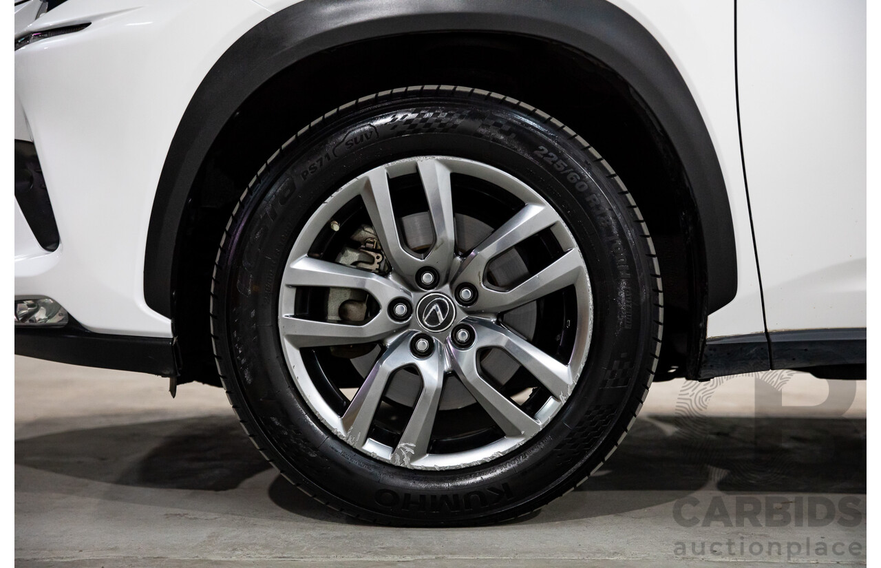 03/2018 Lexus NX300h Luxury Hybrid (FWD) AYZ10R MY17 Facelift 4d Wagon Sonic Quartz Metallic 2.5L - Hybrid
