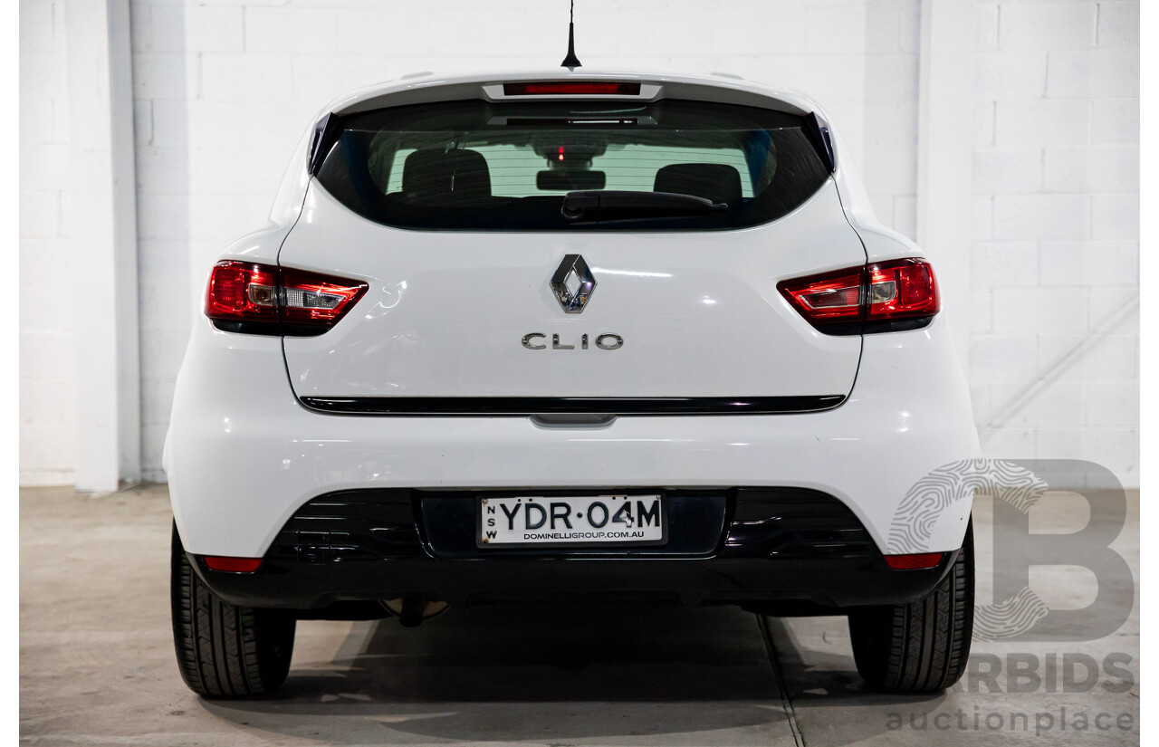 7/2015 Renault Clio Expression + X98 5d Hatchback Glacier White Turbo 1.2L