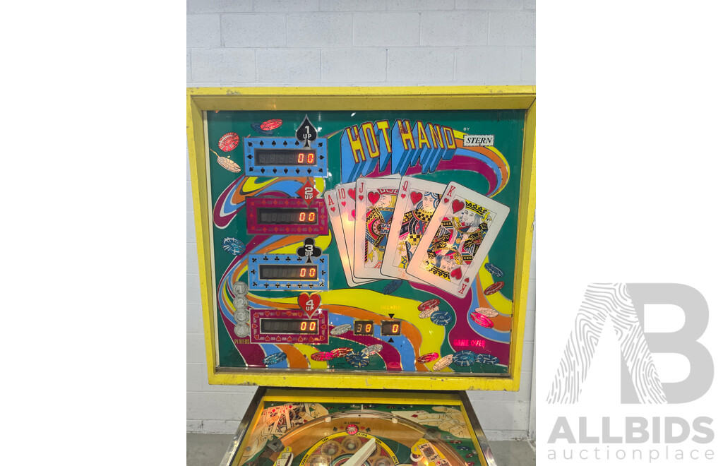 1979 Hot Hand Pinball Machine by Stern Electronics