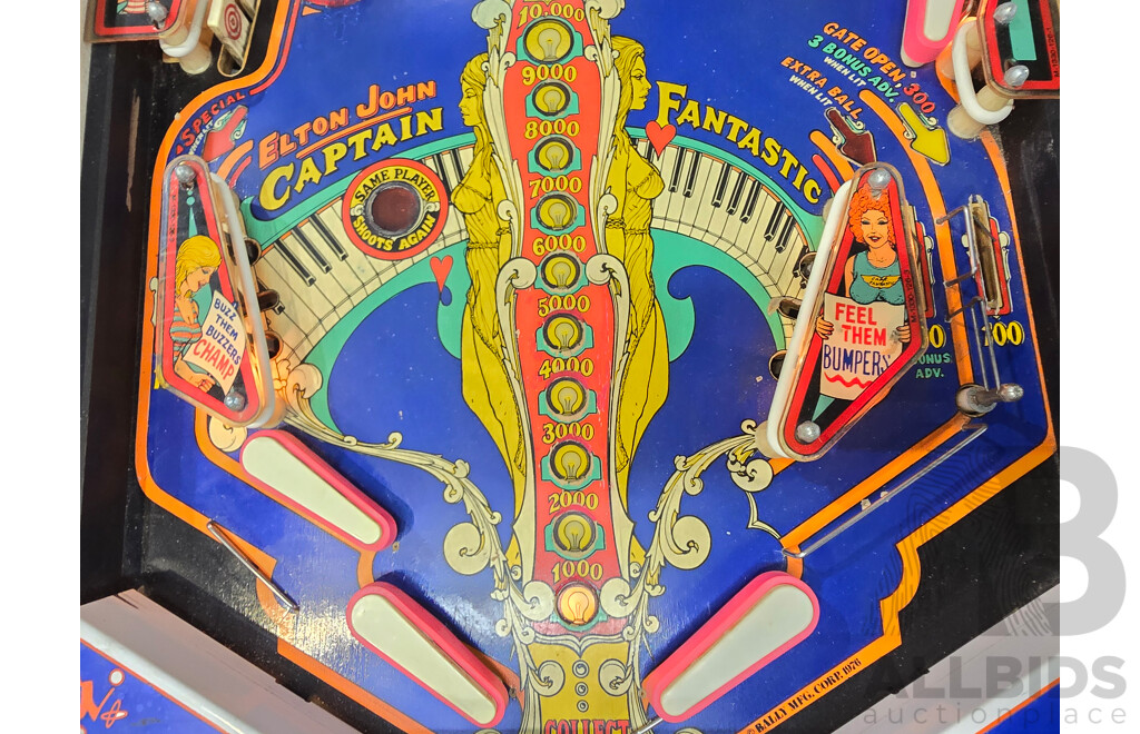 Captain Fantastic 1976 Pinball Machine by Bally