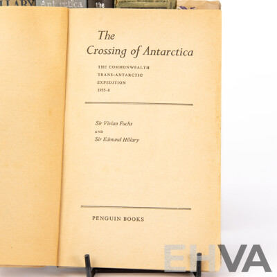 Collection Books Regarding Exploration Including the Crossing of Antarctica, the Life & Explorations of David Livingston and More