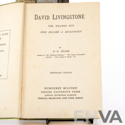Collection Books Regarding Exploration Including the Crossing of Antarctica, the Life & Explorations of David Livingston and More