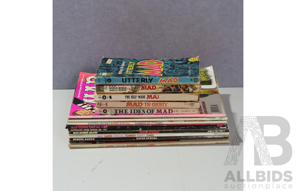 Collection Australian Mad Magazines and Books