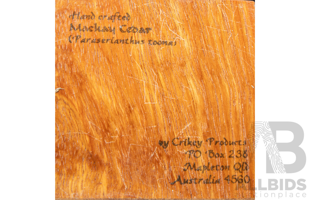 Nice Collection Australian Hand Turned Treen Including Huon Pine Mortar & Pestle, Bloodwood & She Oak Dish by Neal Kirkham with Pewter Top and More