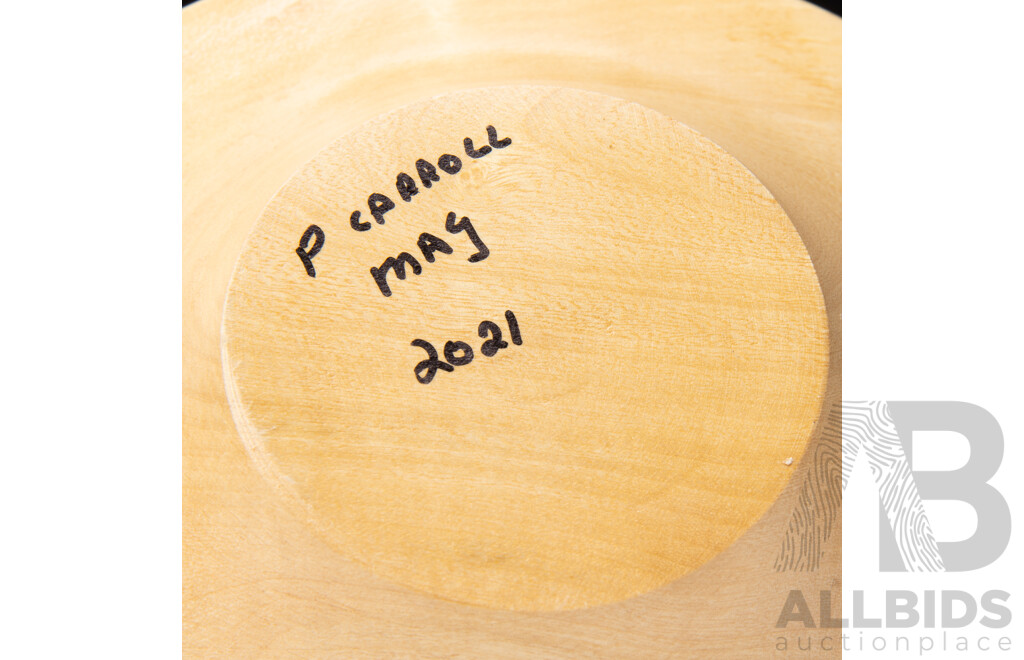 Nice Collection Australian Hand Turned Treen Including Huon Pine Mortar & Pestle, Bloodwood & She Oak Dish by Neal Kirkham with Pewter Top and More