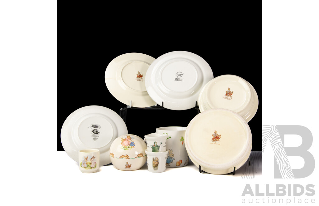 Collection Children's Porcelain Comprising Royal Doulton Bunnykins & Beatrix Potter Items