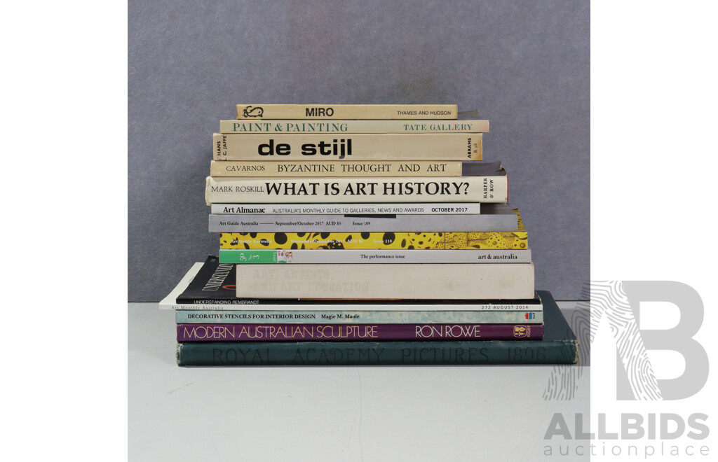 Large Collection Books Regarding Australian & International Art Including Ansell Adams, Durer, Miro, Stubbs and More