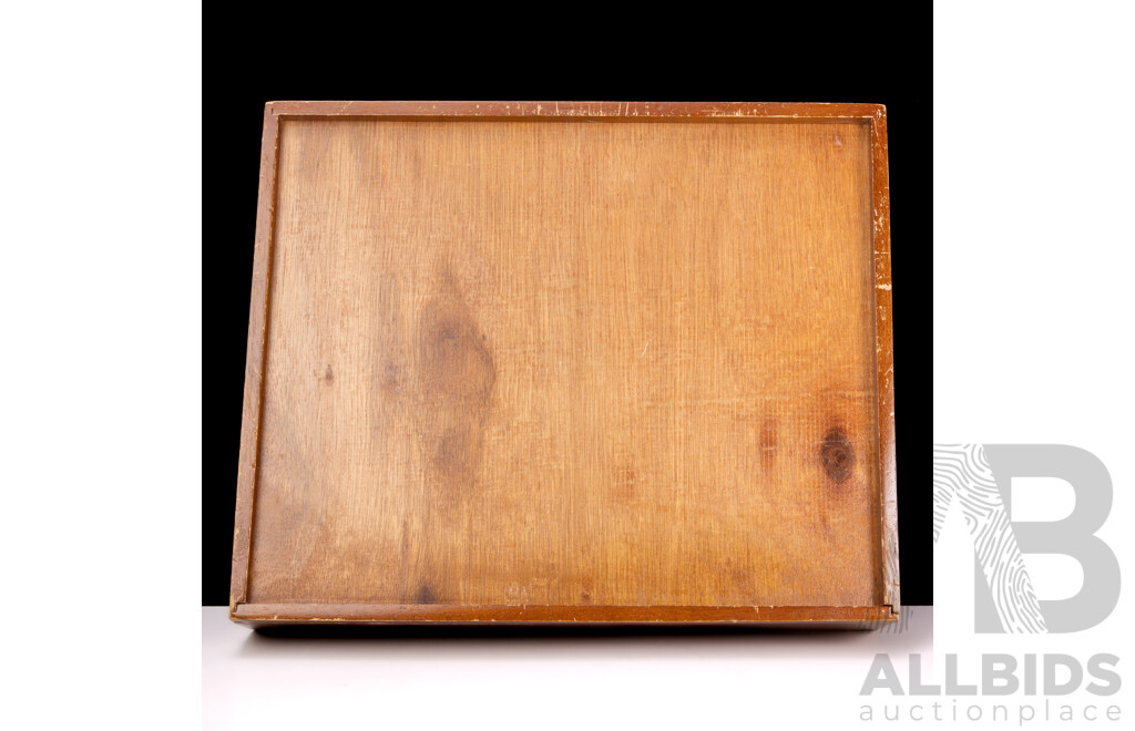 Collection of Vintage Painted Timber Building Blocks