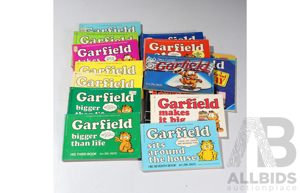Collection of Garfield Books and Collectables