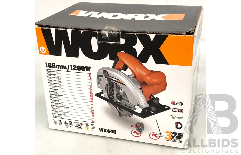 Worx WX440 185mm Circular Saw