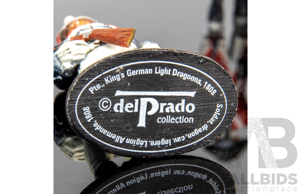 Collection of 13 Hand Painted Cast Metal Soldiers by Del Prado