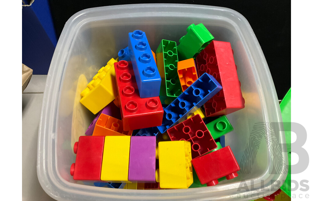 Collection of Toddler Toys Including Lego, Ertl and Tonka