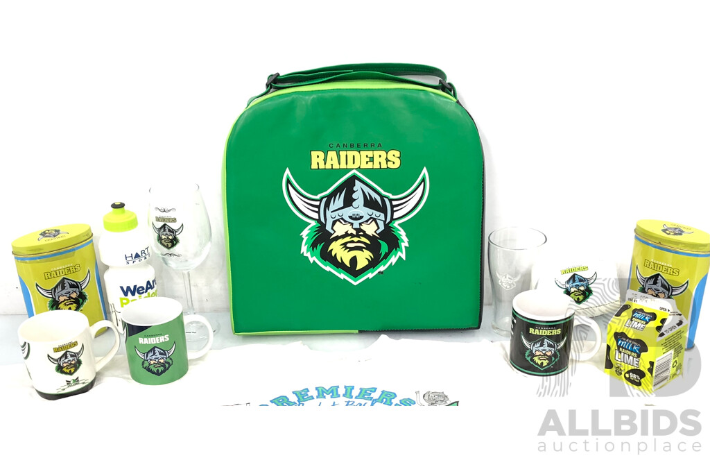 Selection of Canberra Raiders Merchandise