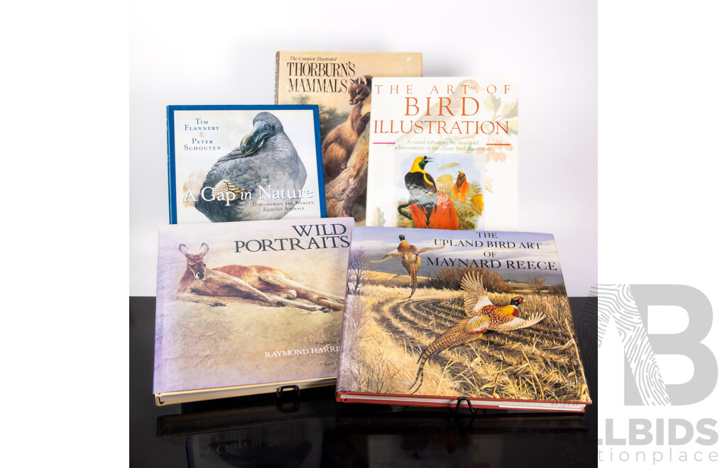 Collection Books Relating to International Fauna & Animal Illustration Including Maynard Reece, Raymond Harris Ching and More