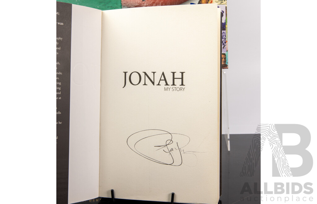 Collection Books Relating to Australian Sport Comprising Signed Jonah Lomu, David Campese, Olympic Gold Signed by Author R Poke and 100 Years of Australian Football