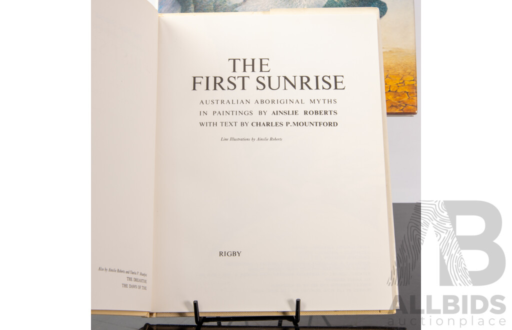 Collection Five Books on Australian Indigenous Myths Illustrated by Ainslie Roberts, Including First Edition the First Sunrise, All Hardcovers with Dust Jackets