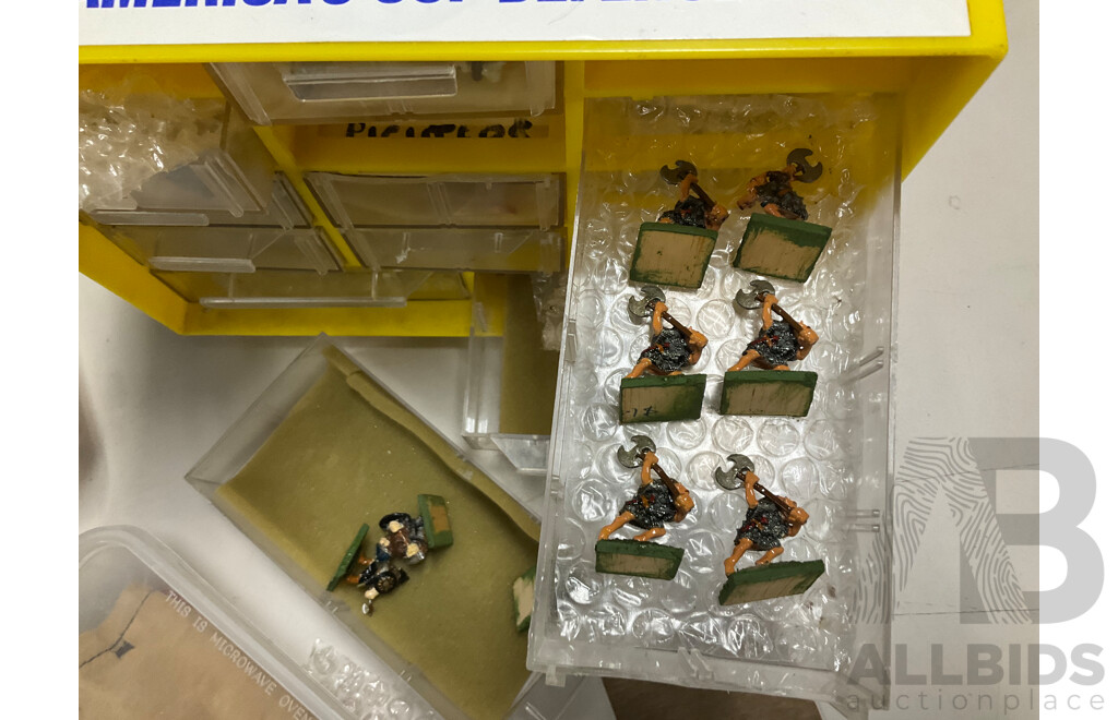Collection of Advanced Dungeons and Dragons Diecast Figurines, Books, Dice and Score Sheets