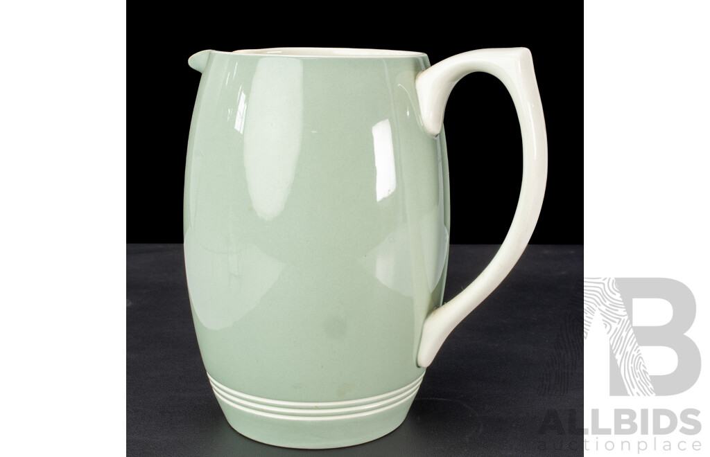 Vintage Wedgwood Celadon Glazed Jug by Keith Murray