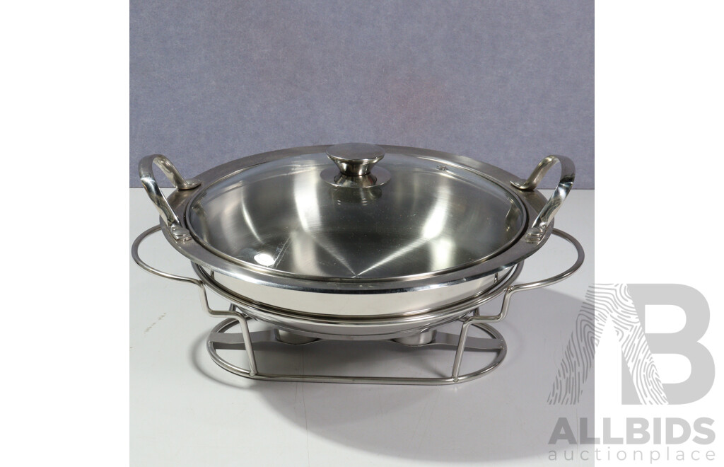 Stanley Rogers Home Buffet 28cm Cooking Warming Pan and Stand