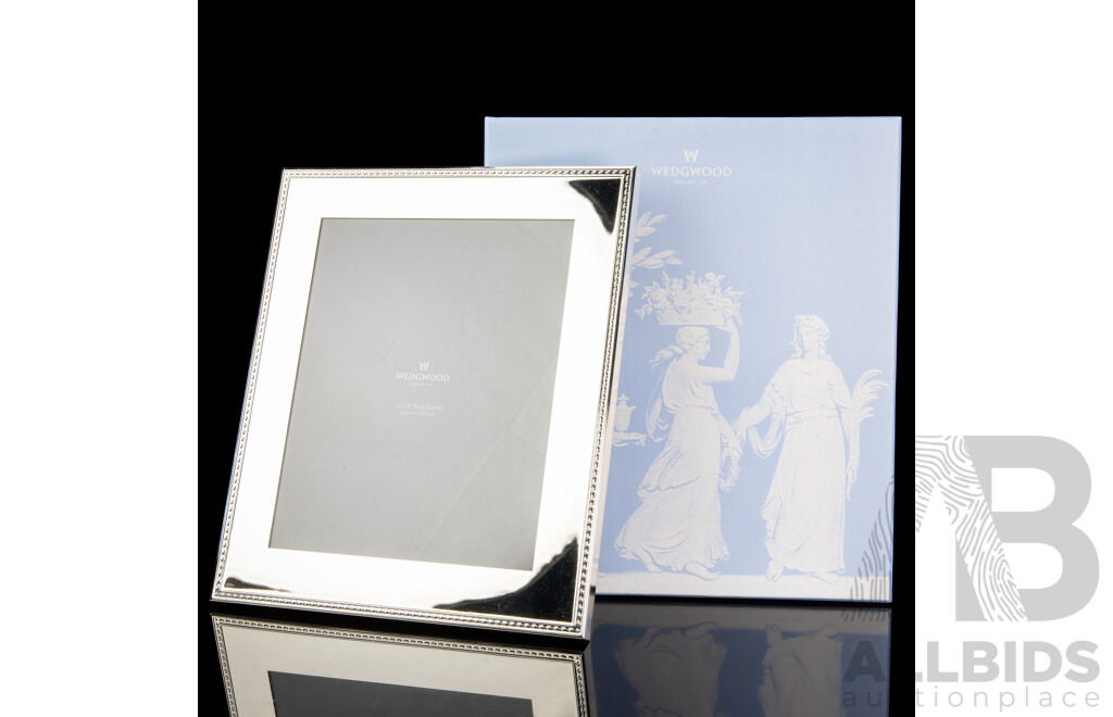 Wedgwood Silver Plate Photograph Frame in Original Box