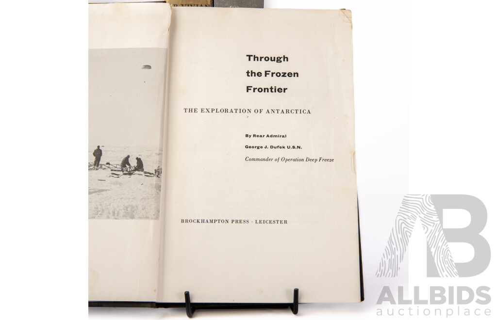 Collection Books Regarding Exploration Including the Crossing of Antarctica, the Life & Explorations of David Livingston and More