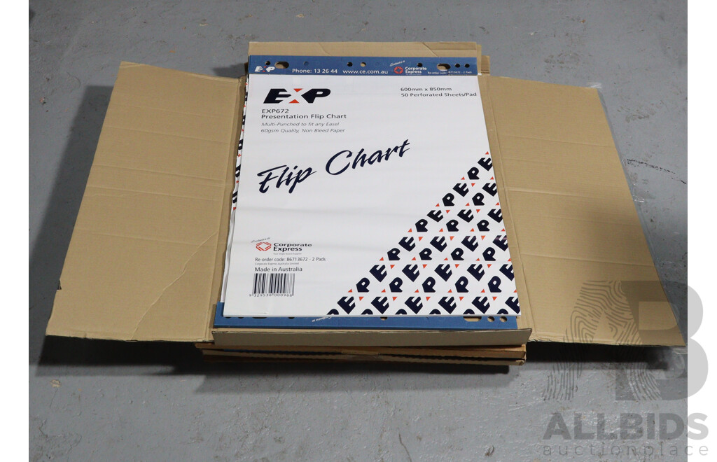 Collection of EXP Presentation Flip Charts and Easel Pad Scetch Paper