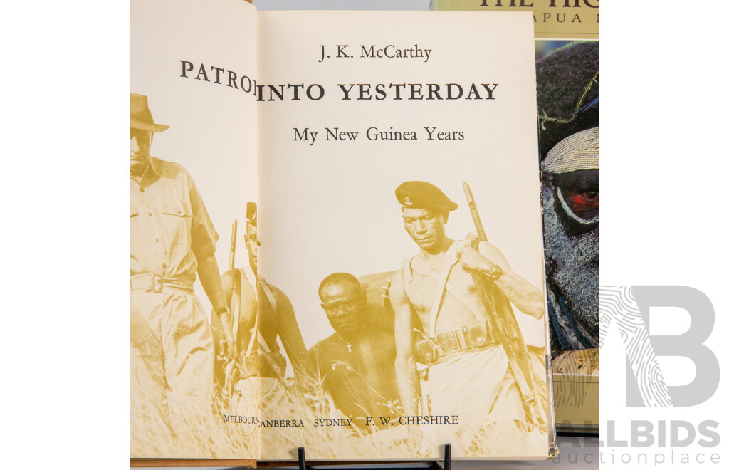 Collection Books Regarding Papua New Guinea, Mostly Hardcovers with Dust Jackets