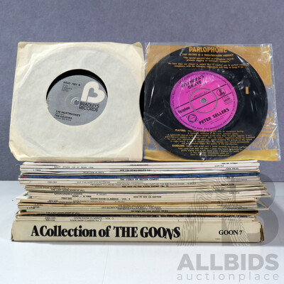 Collection of Vinyl LP Records, All English Comedy Including Multiple Goons Titles, Monty Python, Steptoe & Sons and More