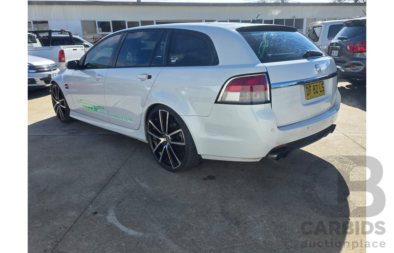 8/2011 Holden Commodore SV6 VE II 4d Sportwagon White 3.6L