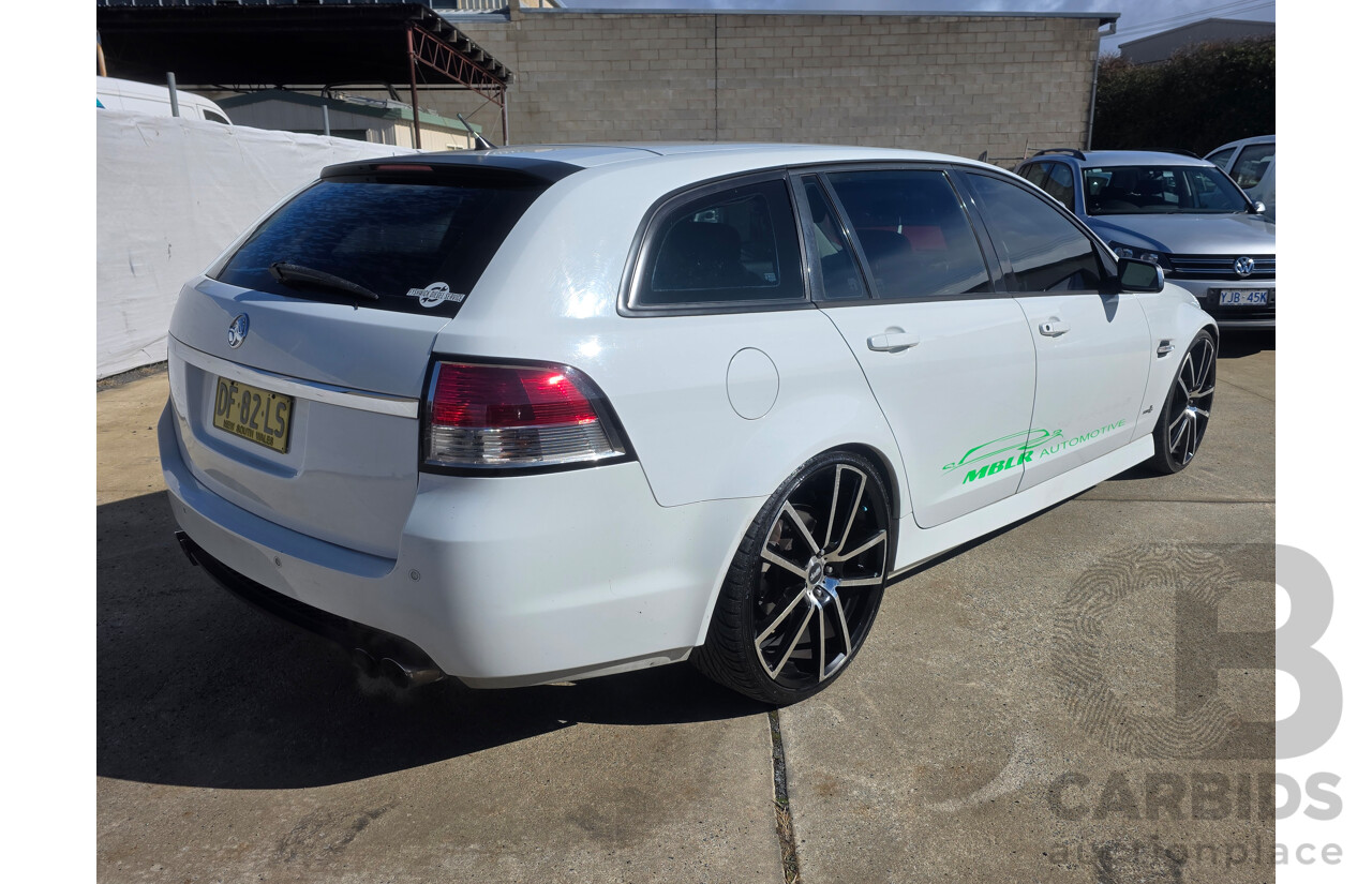8/2011 Holden Commodore SV6 VE II 4d Sportwagon White 3.6L
