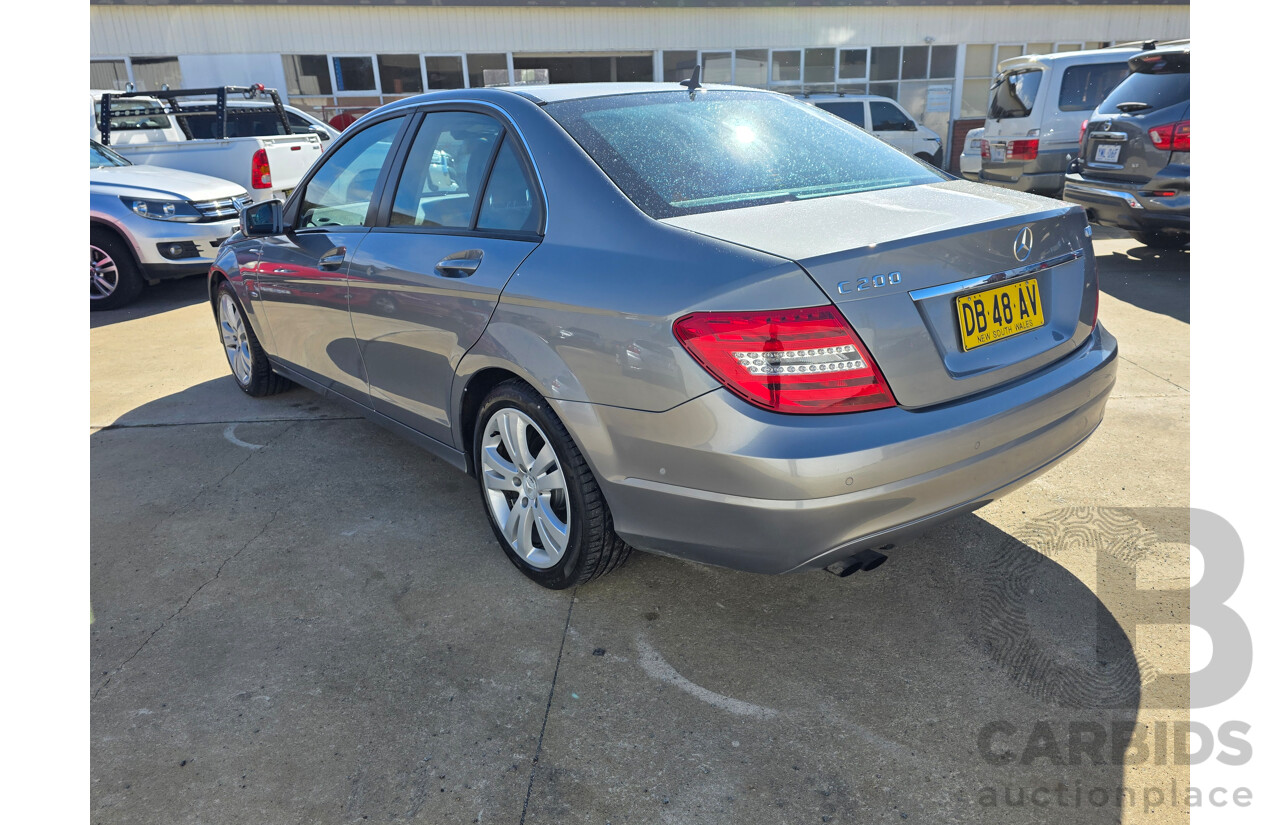 9/2011 Mercedes-Benz C200 CDI BE W204 MY11 4d Sedan Palladium Silver Turbo Diesel 2.1L