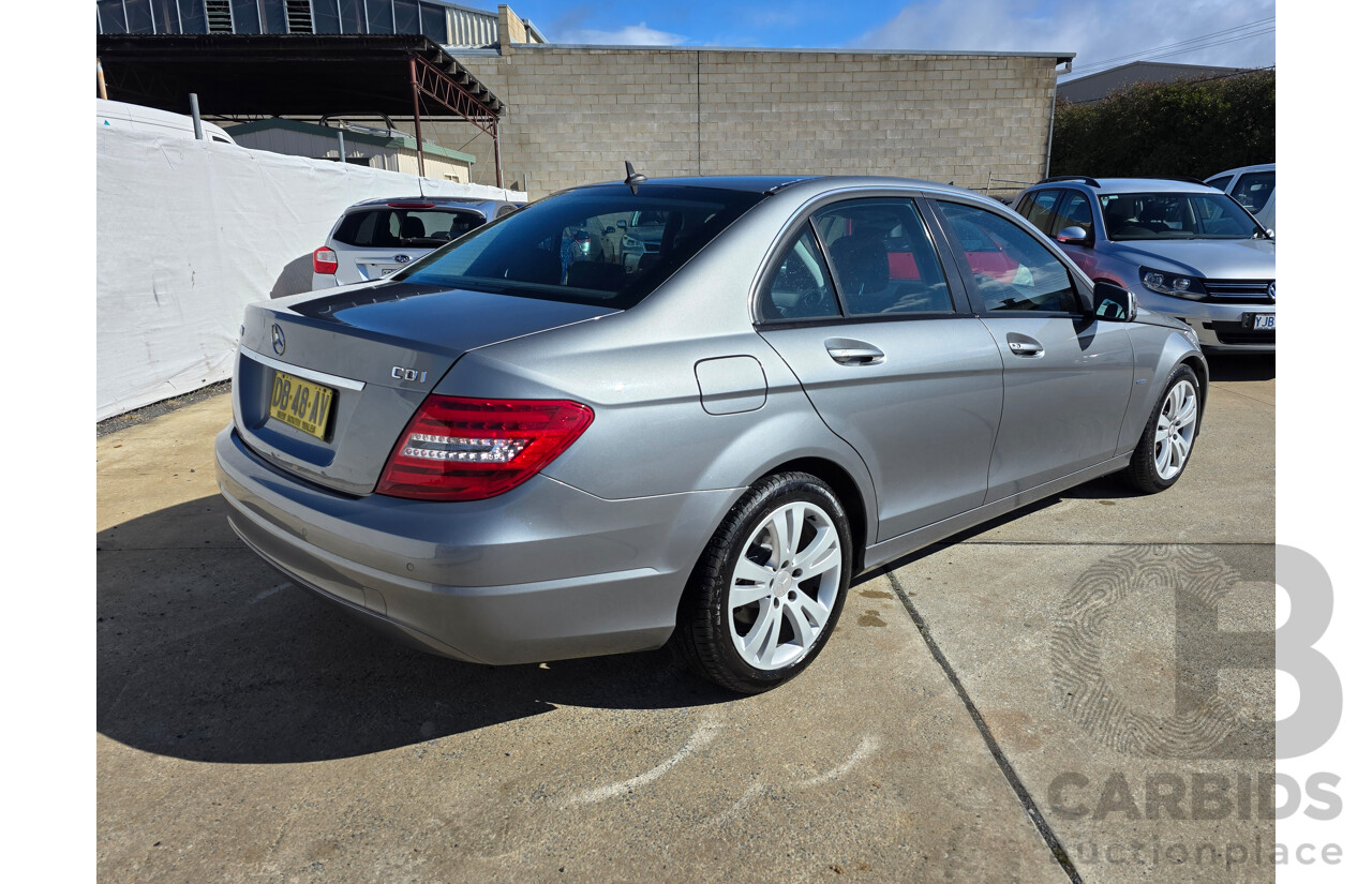 9/2011 Mercedes-Benz C200 CDI BE W204 MY11 4d Sedan Palladium Silver Turbo Diesel 2.1L