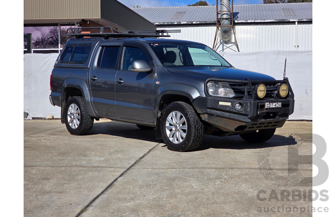 8/2011 Volkswagen Amarok Tdi400 Highline (4x4) 2H Dual Cab Utility Grey 2.0L