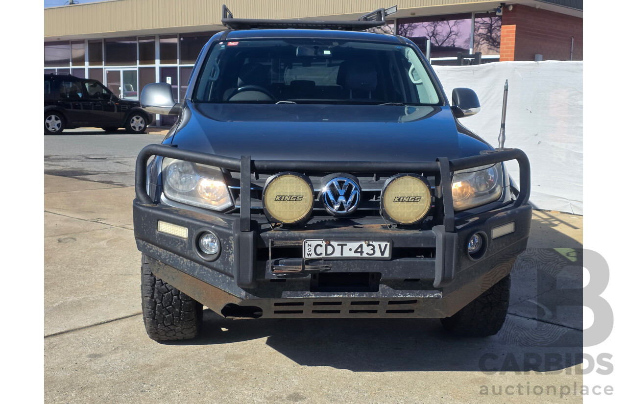 8/2011 Volkswagen Amarok Tdi400 Highline (4x4) 2H Dual Cab Utility Grey 2.0L