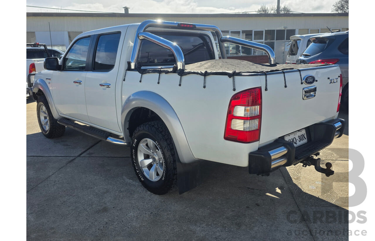 2/2007 Ford Ranger XLT (4x4) PJ Dual Cab P/Up White Turbo Diesel 3.0L